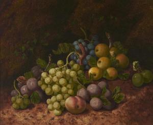 LIVENS Henry J.,Still Life with Fruit, including apples, plums and,1875,Mellors & Kirk 2022-03-08