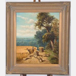 LIVENS Henry J. 1848-1943,Workers within a Hayfield,Gray's Auctioneers US 2017-08-30