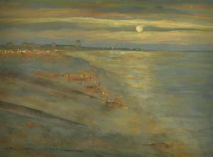 LIVENS Horace Mann 1862-1936,a coastal view at dusk,John Nicholson GB 2022-08-03