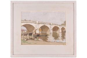 LIVENS Horace Mann 1862-1936,A Thames Bridge,Dawson's Auctioneers GB 2023-03-30