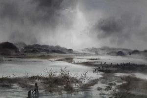 LIVERTON Thomas Alfred 1907-1973,Floods at Potmans Heath,Reeman Dansie GB 2020-06-30