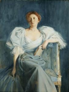 LIVINGSTON PLATT Arthur 1800-1900,Portrait of Katrina Snyder Platt,1895,Weschler's US 2010-09-25