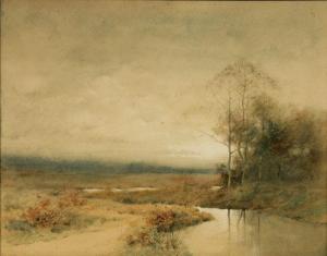 LIVINGSTON PLATT Arthur 1800-1900,River Landscape,Weschler's US 2010-09-25
