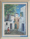 LIVNI Zvi 1927,Safed Street,1970,Ro Gallery US 2012-05-24