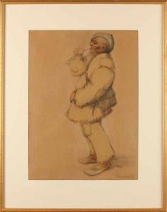 Livora Rudolf 1884-1958,Man with tobacco pipe,1927,Twents Veilinghuis NL 2017-10-13