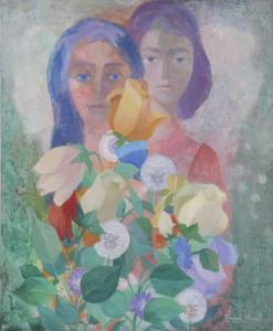 LLOVET Ramon 1917-1987,FIGURAS Y FLORES,1947,Subarna ES 2023-11-30