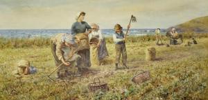 LLOYD Thomas James 1849-1910,The potato harvest,1882,Bonhams GB 2013-06-26