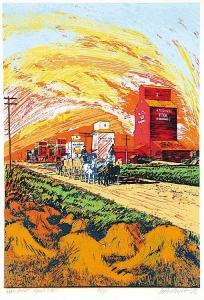 LOBCHUK William H., Bill 1942,Harvest Sunset,1998,Levis CA 2010-04-18