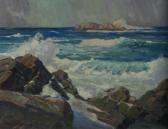 LOBINGIER Elizabeth Miller 1889-1973,Crashing Waves at Gloucester,Wickliff & Associates 2010-10-29