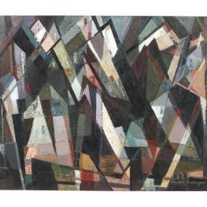 LOBINGIER Elizabeth Miller 1889-1973,Triangular Abstractions,Ripley Auctions US 2021-10-09