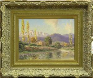 LOBOS Alfredo 1890-1917,River Landscape,Clars Auction Gallery US 2007-05-06