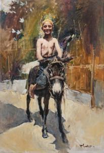 LOCATELLI Romualdo 1905-1943,A Youth Riding a Donkey,Palais Dorotheum AT 2023-10-24