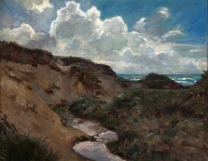 LOCHER Carl 1851-1915,Coastal scenery with dunes,Bruun Rasmussen DK 2017-05-08