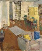 LOCK Freida 1902-1962,Interior with Yellow Curtains,1944,Strauss Co. ZA 2017-10-16