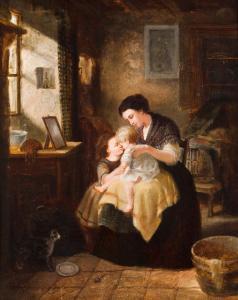 LOCKER John,Interior scene with feminine figure and children,1872,Veritas Leiloes 2015-10-07