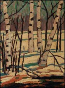 LOCKERBY Mabel Irene 1887-1976,Winter Landscape,Heffel CA 2015-11-28