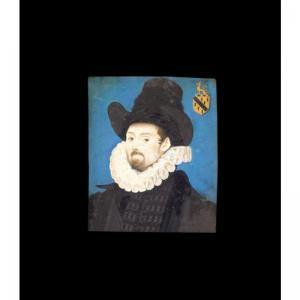 LOCKEY Rowland,portrait of a gentleman of the barker family of su,1592,Sotheby's 2004-11-25