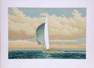 LOCKHART David 1922-2014,Sailboat,1977,Ro Gallery US 2019-02-22