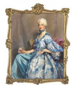 LOCKMAN Dewitt McClellan 1870-1957,Portrait of Princess Viggo, née Eleanor Gre,1934,Bruun Rasmussen 2018-09-18