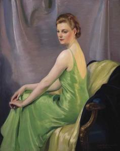 LOCKMAN Dewitt McClellan 1870-1957,The Green Dress,Christie's GB 2017-01-11