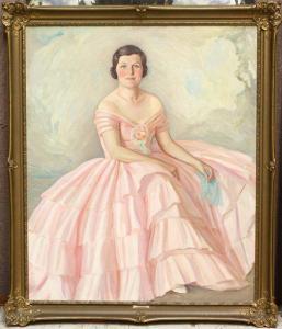 lockwood Florence,Portrait of Mrs. Clarence Johnston,1932,Clars Auction Gallery US 2009-03-07