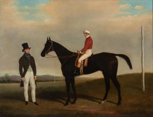 LODER OF BATH James 1784-1860,The Moor, Mr. Carlin up and owner Mr. Hex,1840,Skinner US 2022-08-03