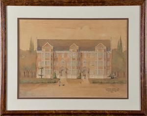 LODOWICK J Hill 1900-1900,ARCHITECTURAL RENDERING,Charlton Hall US 2011-03-27