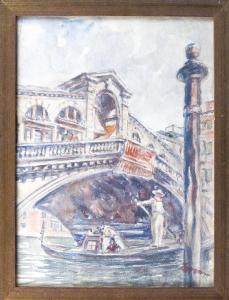 Loewe Carl 1874-1961,Rialtobrücke in Venedig,Leo Spik DE 2017-06-29