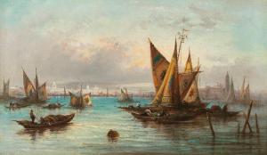 LOGSDAIL William 1859-1944,Venice, sail boats in the Bacino,Palais Dorotheum AT 2023-09-07