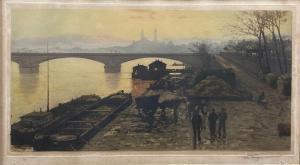 LOIR ALOYS FRANCOIS JOSEPH 1845-1916,Les Pont des Invalides,1910,Eric Caudron FR 2022-02-25