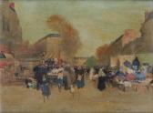 LOIR ALOYS FRANCOIS JOSEPH 1845-1916,SCÈNE DE MARCHÉ À PARIS,Sotheby's GB 2014-06-26