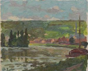 LOIR Gaston 1868-1922,Landscape with river,Matsa IL 2020-04-23