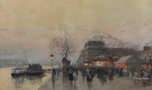 LOIR Luigi 1845-1916,A street fair on the banks of the Seine,Christie's GB 2012-11-21