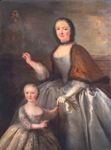 LOIR Marianne,Portrait d'une mère et son enfant devant un parape,Boisgirard - Antonini 2022-07-01
