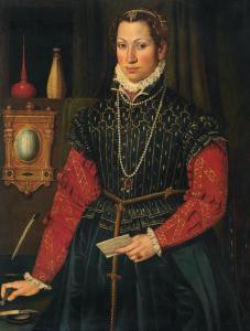 LOLMO Gian Paolo,Portrait of a noble woman, three-quarter length, h,Palais Dorotheum 2021-06-08