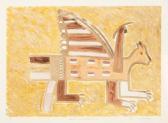 LOMAHAFTEWA LINDA 1947,Animal Bird Spirit Messenger #2,1989,Santa Fe Art Auction US 2022-08-13