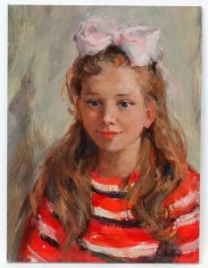 LOMAKIN Oleg L 1924-2010,Portait of a young girl,1969,Dickins GB 2017-02-03