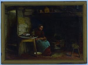 LOMAS John Lame 1800-1800,cottage interior scene,Burstow and Hewett GB 2017-12-20