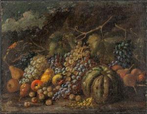 LOMBARD SCHOOL,Nature morte aux citrouilles et aux fruits,17th century,Sadde FR 2022-06-05