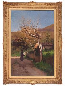 LOMBARDI Luigi 1853-1940,Paesaggio a Darfo,Casa d'Aste Santa Giulia IT 2021-04-24