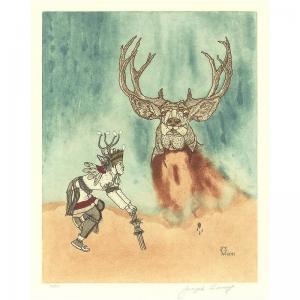 LONAWAY Joseph 1900-1900,hunter and deer,1981,Sotheby's GB 2005-02-15
