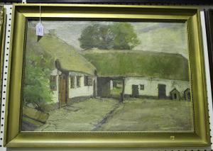 LONDAL Eiler 1887-1971,View of a Cottage,Tooveys Auction GB 2017-12-29