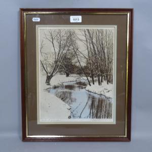 LONDON David 1900-1900,winter landscape,Burstow and Hewett GB 2022-11-03