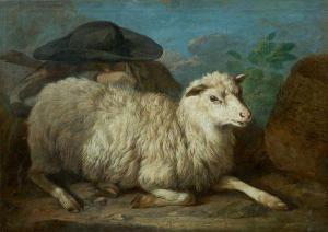 LONDONIO Francesco 1723-1783,Une brebis veillée par un berger,Aguttes FR 2011-06-21