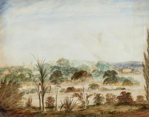 LONG Daniel Rutter 1803-1886,View of Parramatta River,1856,Mossgreen AU 2016-08-29
