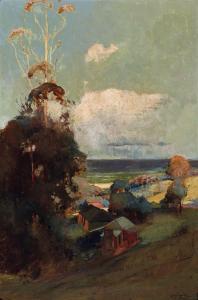LONG Sydney 1871-1955,Stanwell Park, New South Wales,1908,Menzies Art Brands AU 2023-06-28