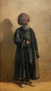 LONGA Louis 1809-1869,A portrait of a Central Asian elder,Stockholms Auktionsverket SE 2008-03-13