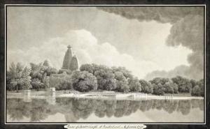 LONGCROFT Thomas,Ruins of a Hindu temple at Bindurbund on the Jumna,1791,Christie's GB 2014-10-08