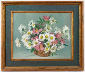 LONGENECKER Paul 1920-2008,Floral still life,Pook & Pook US 2021-07-28