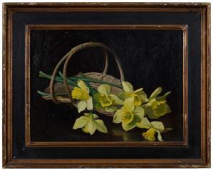 LONGENECKER Paul 1920-2008,Fresh Cut Daffodils,Brunk Auctions US 2020-12-05